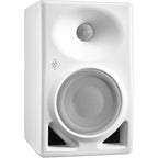 Neumann KH 120 II active nearfield studio monitors with sleek black finish and detailed speaker drivers.
