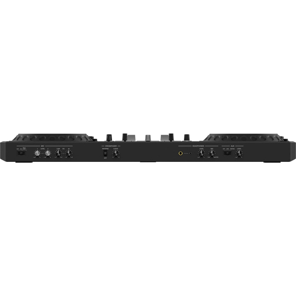 Pioneer DJ DDJ-REV5 DJ controller with jog wheels, mixer controls, and performance pads for professional DJ mixing.
