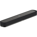 Sennheiser Ambeo Soundbar Mini with sleek black design and multiple speaker drivers for immersive TV audio.