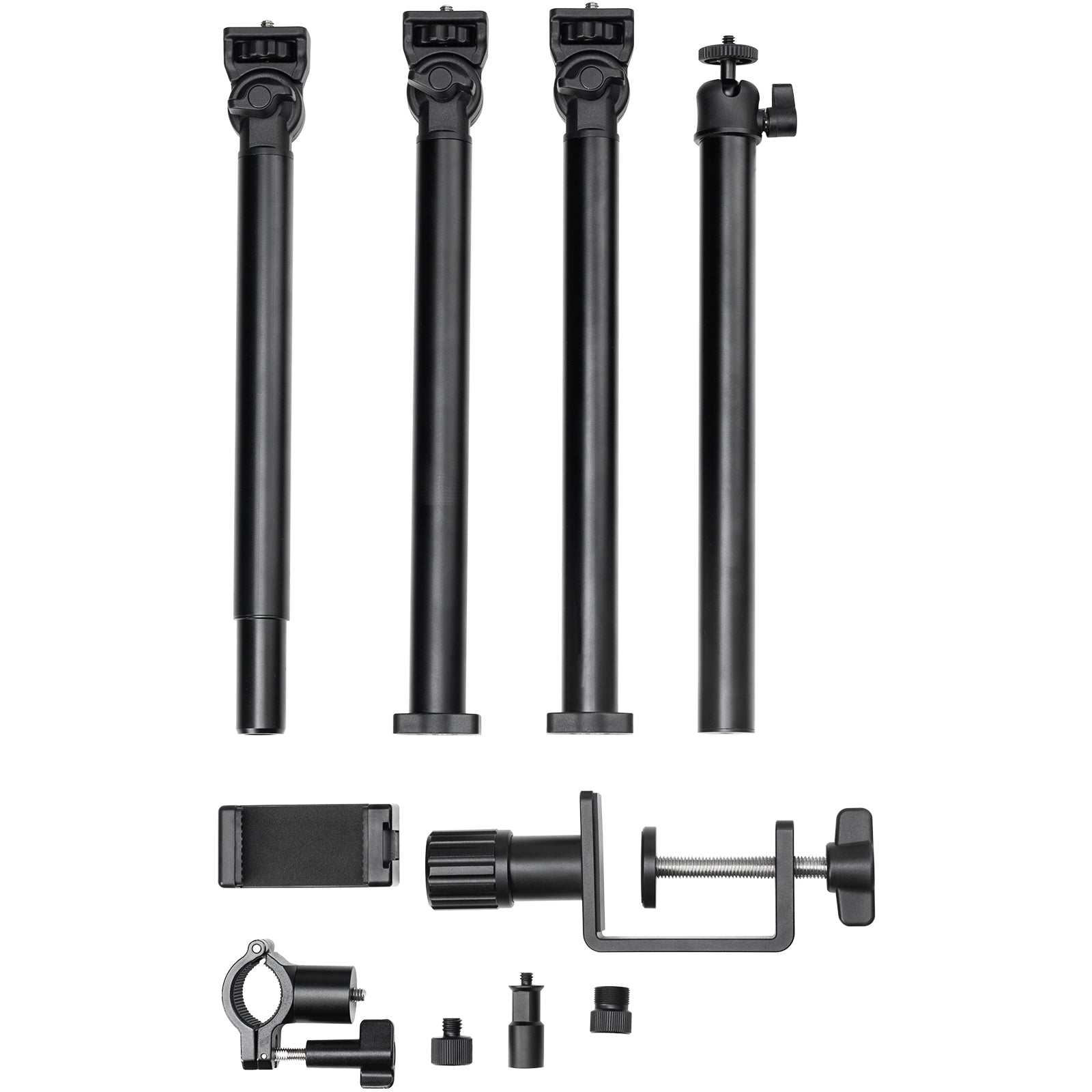 SmallRig Live Desktop Camera Bracket DT-50 mounted on a desk, supporting compact camera setup for streaming or recording.