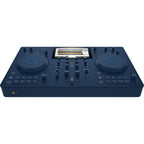 AlphaTheta Omnis-Duo DJ media players with dual turntables, professional audio equipment for mixing and DJ performances.