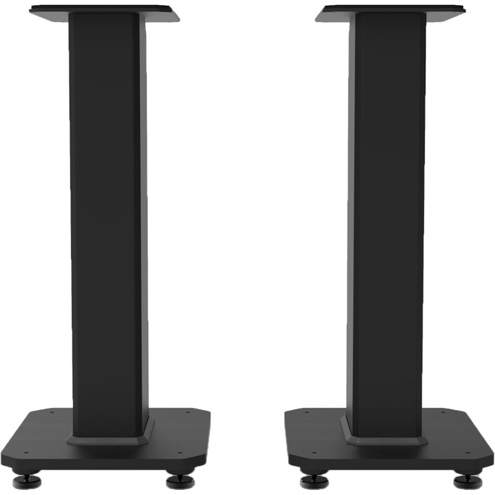 Kanto Audio SX 22-inch speaker stands with adjustable height and sturdy metal construction for supporting audio speakers.