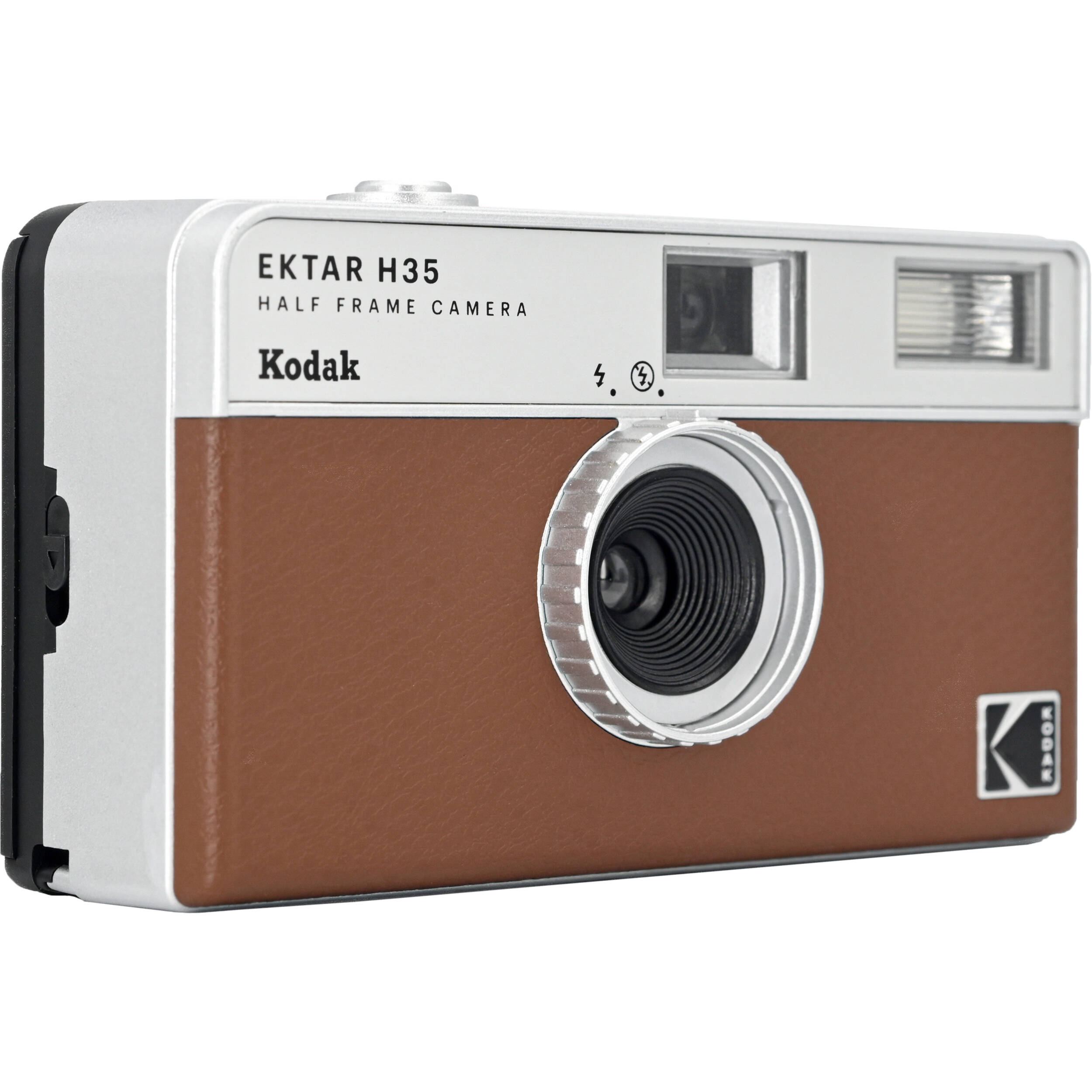 Kodak EKTAR H35 half-frame compact instant camera with vintage design and viewfinder, perfect for quick, portable photography.