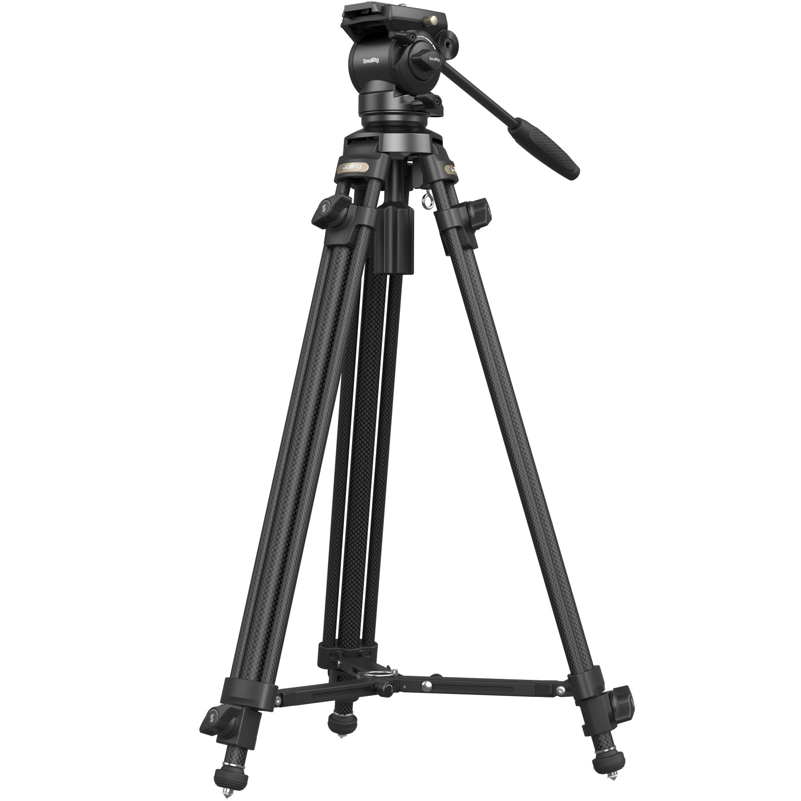SmallRig AD-50 lightweight carbon fiber video tripod kit with adjustable legs and compact design for stable filming.