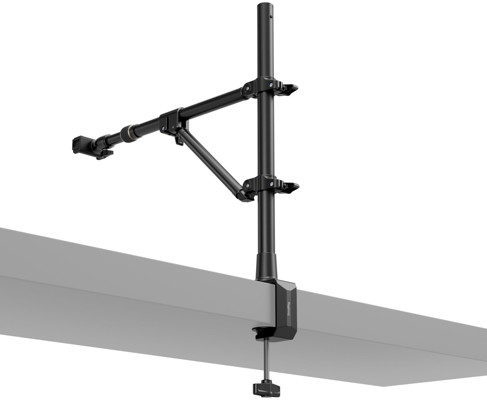 SmallRig desktop overhead photography and live streaming bracket for video equipment, adjustable and sturdy for professional setups.