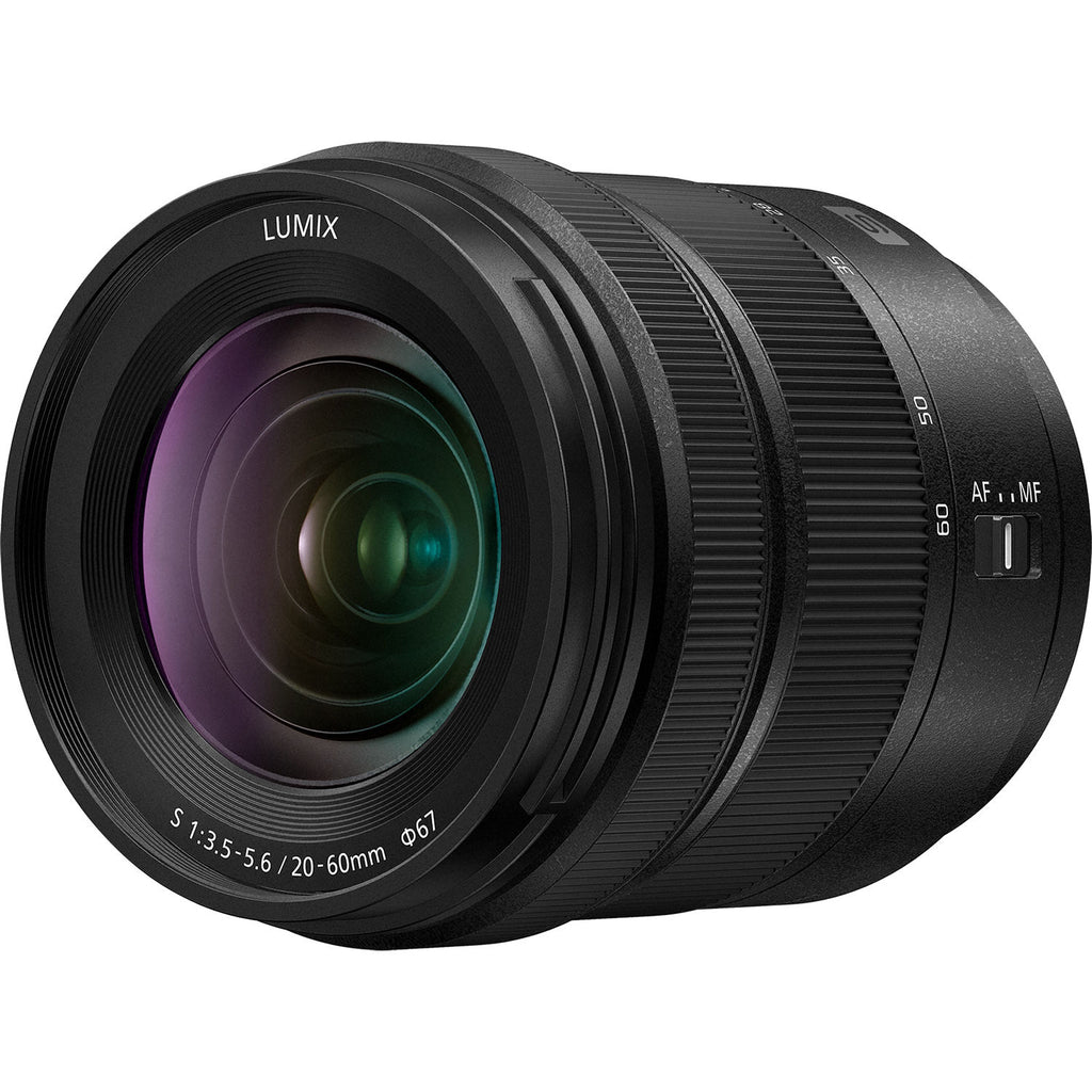 Panasonic Lumix S5M2X 20-60mm kit video camera with lens, compact design, and professional features for high-quality videography.