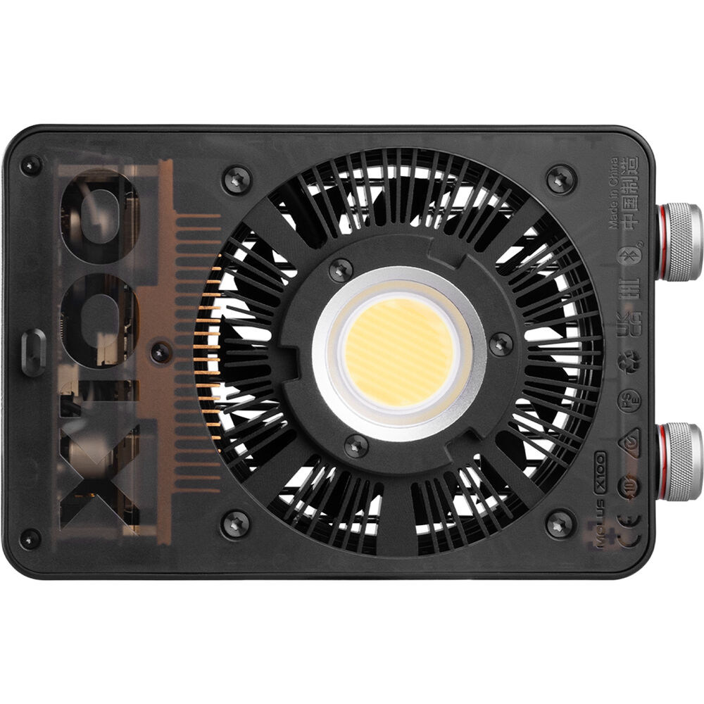 Zhiyun Molus X100 bi-color LED light panel with adjustable brightness and color temperature, ideal for professional photography and videography.