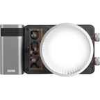 Zhiyun Molus X100 Bi-Color LED lights in a combo set, with adjustable brightness and color temperature, ideal for professional photography.