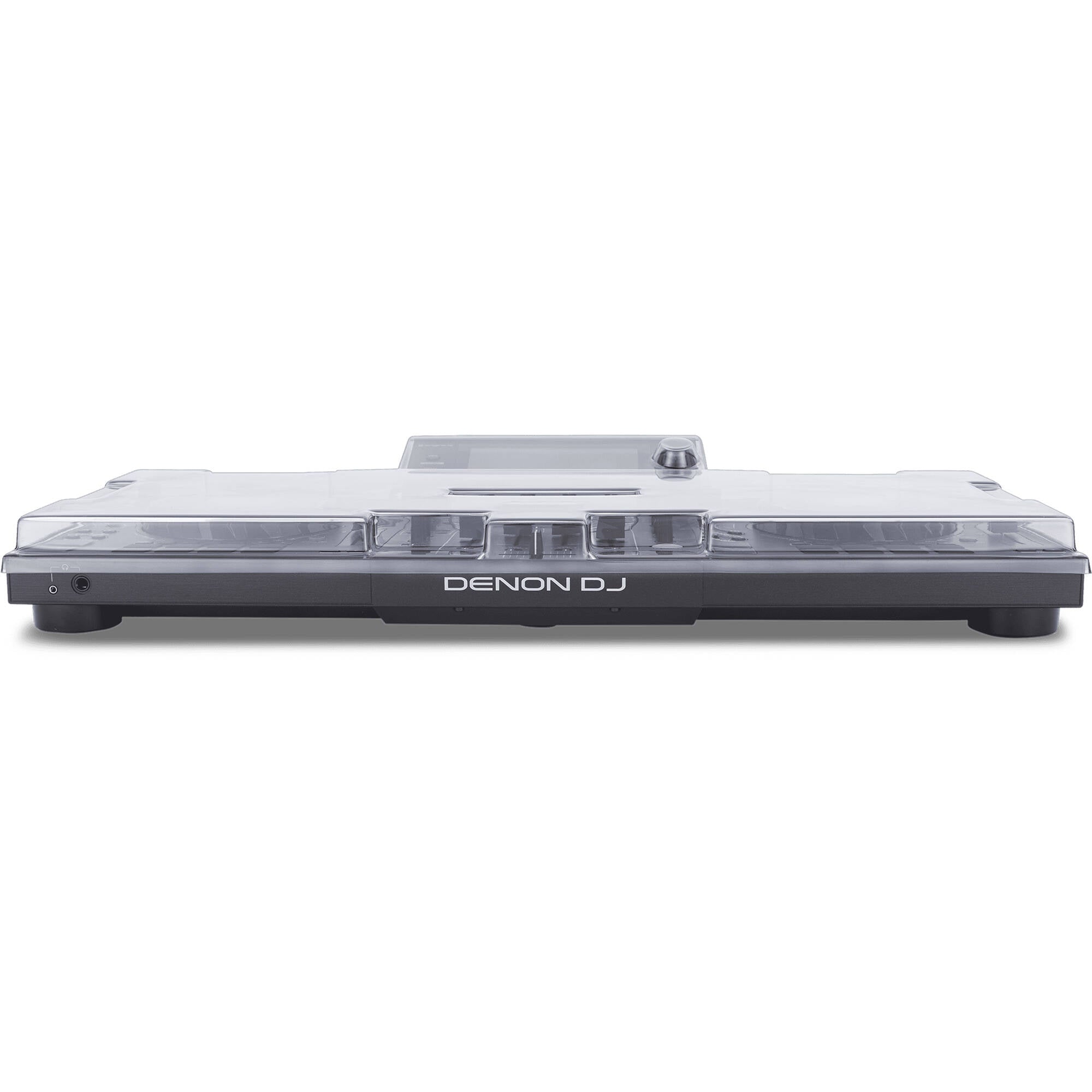Decksaver Denon DJ SC Live 4 cover showing a clear, durable protective plastic cover designed for DJ equipment protection.