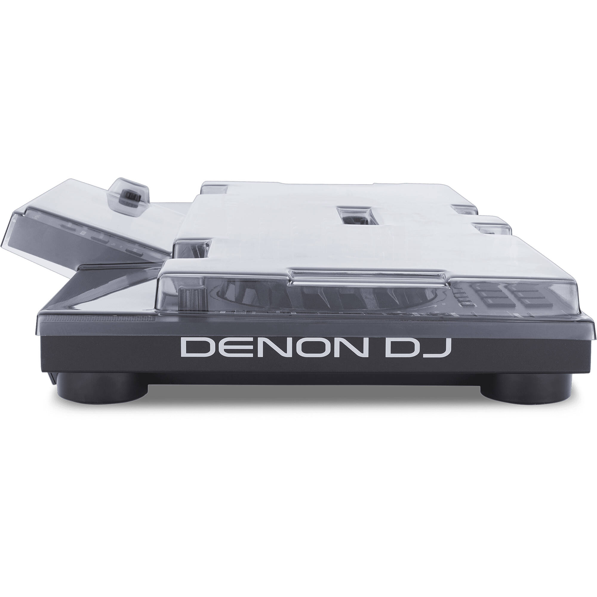 Decksaver DJ SC Live 4 cover by Decksaver, a protective plastic cover for Denon DJ SC Live 4 controller, showing the fitted shape.