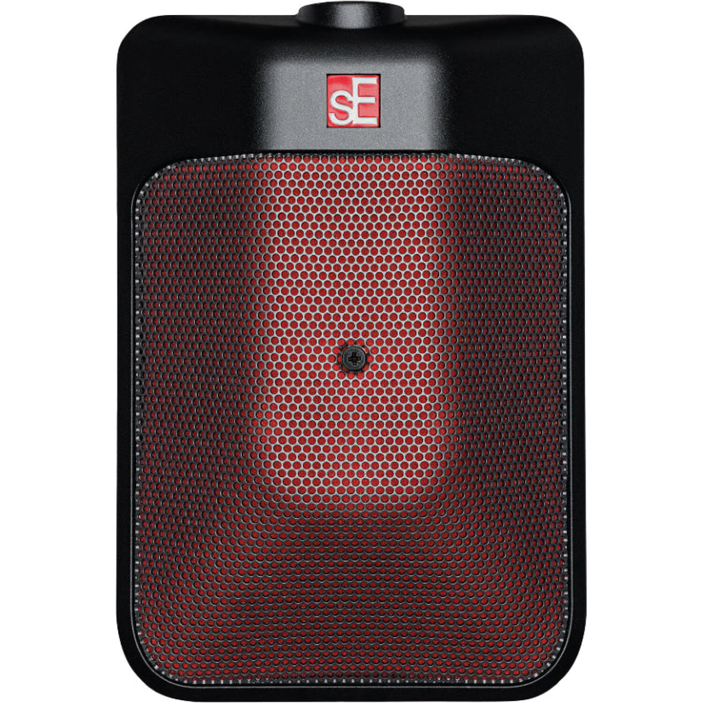 SE Electronics BL8 condenser microphone with shock mount and pop filter for studio recording and vocals.