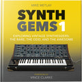 Bjooks Synth Gems 1 book cover featuring colorful abstract artwork and title text on a white background.
