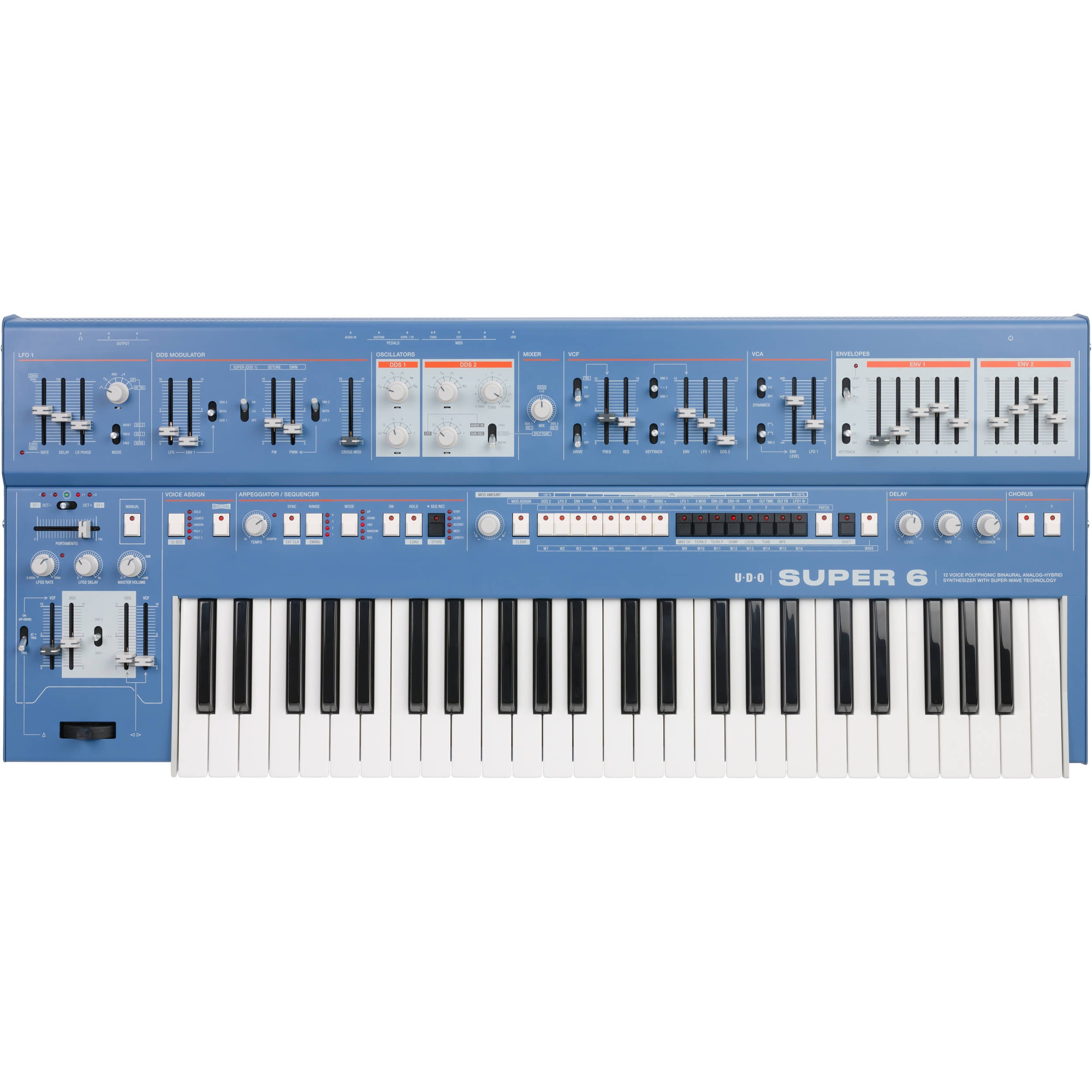 UDO Audio Super 6 Keyboard (Blue)