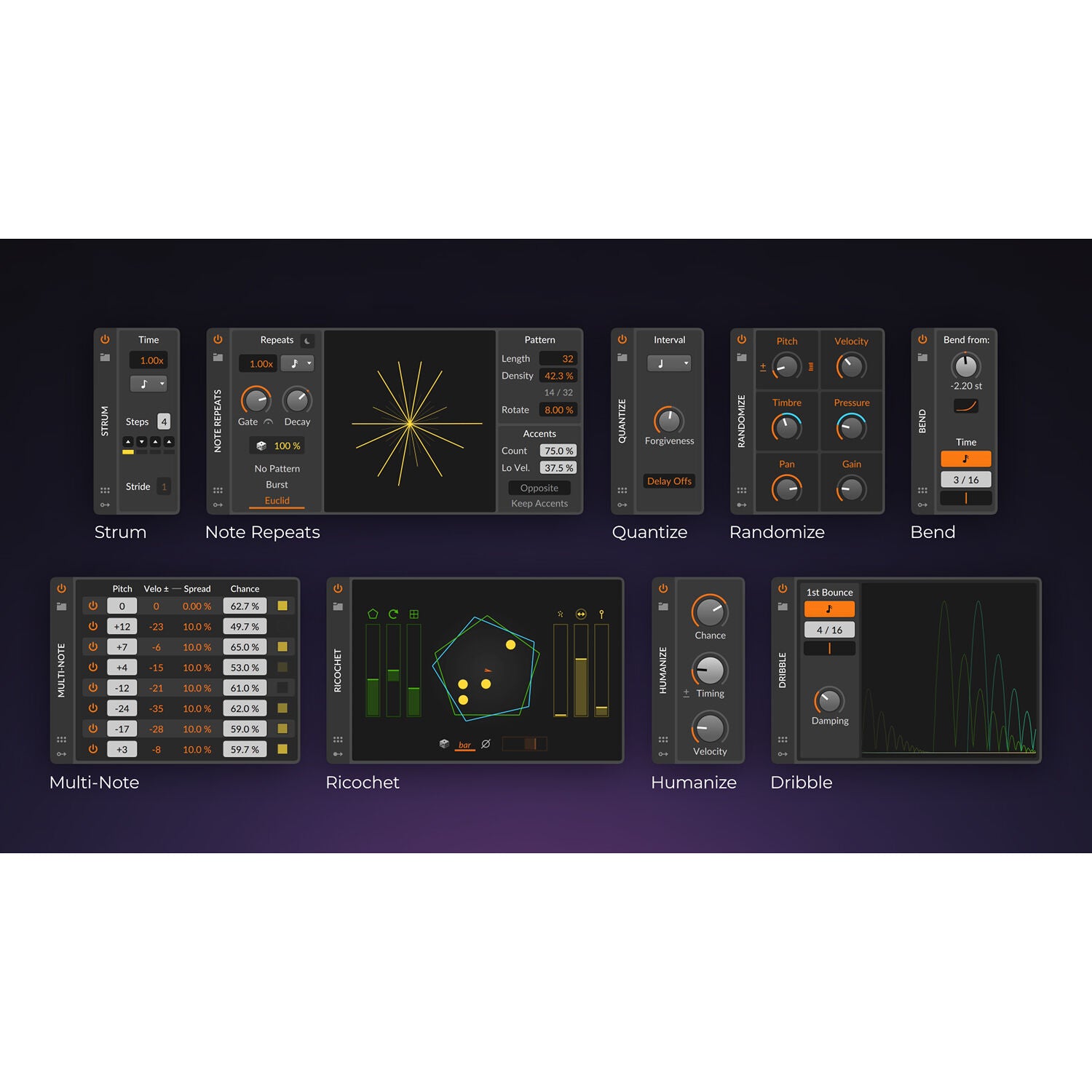 Bitwig Studio 5 music production software interface showing digital audio workstation with tracks and editing tools.