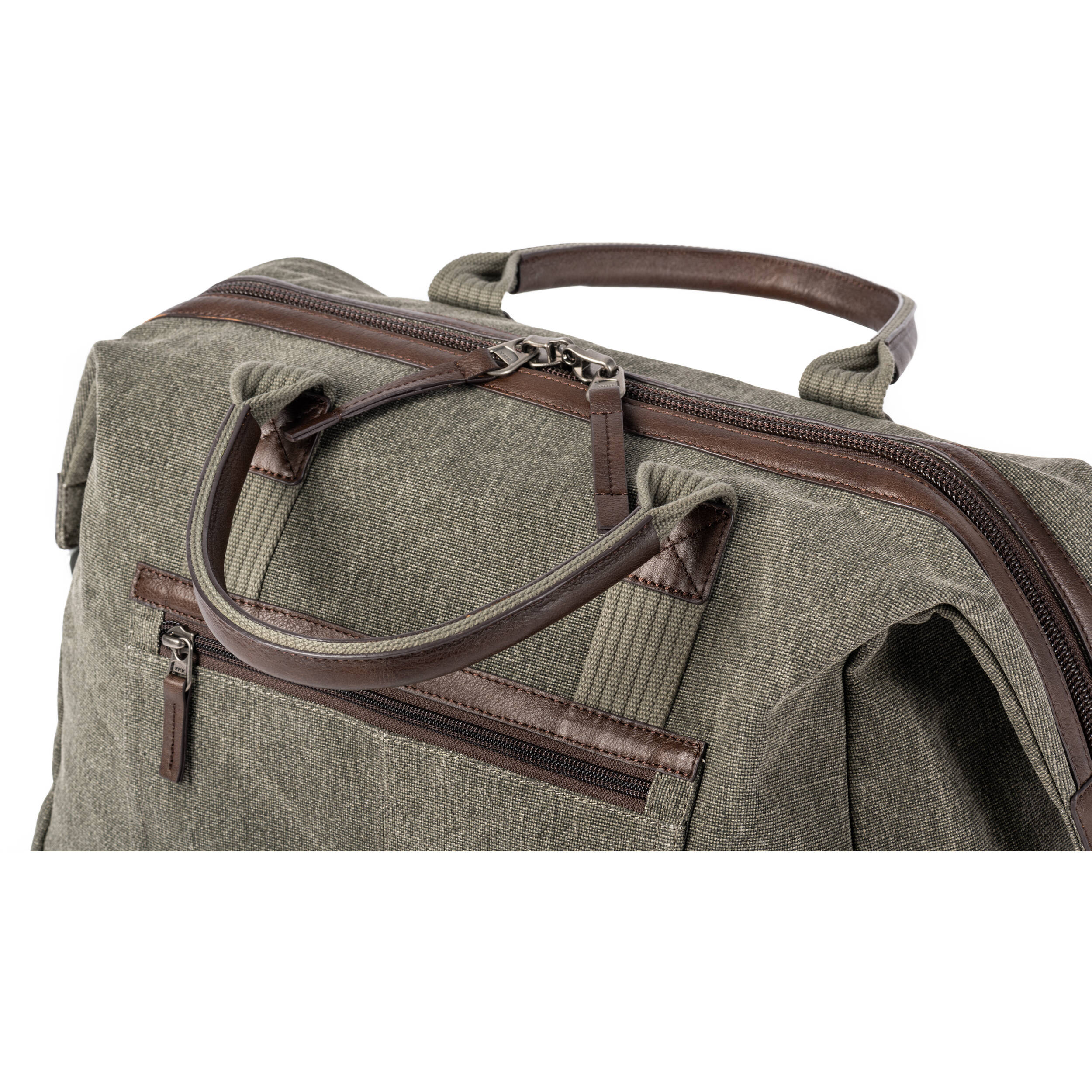 Think Tank Retrospective Weekender video equipment bag with padded compartments and sturdy handles for travel and storage.