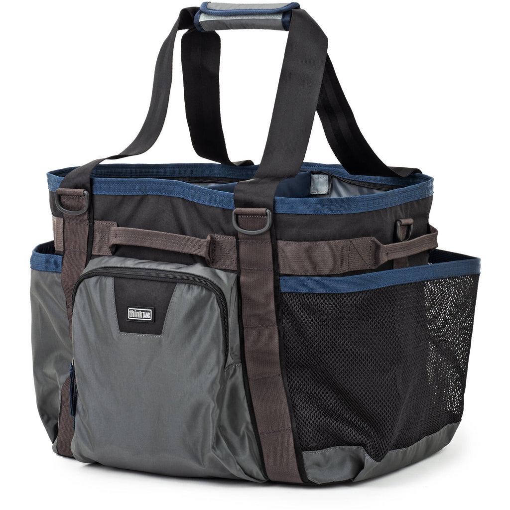 Think Tank Freeway Longhaul video equipment bag with padded compartments and adjustable straps for professional gear transport