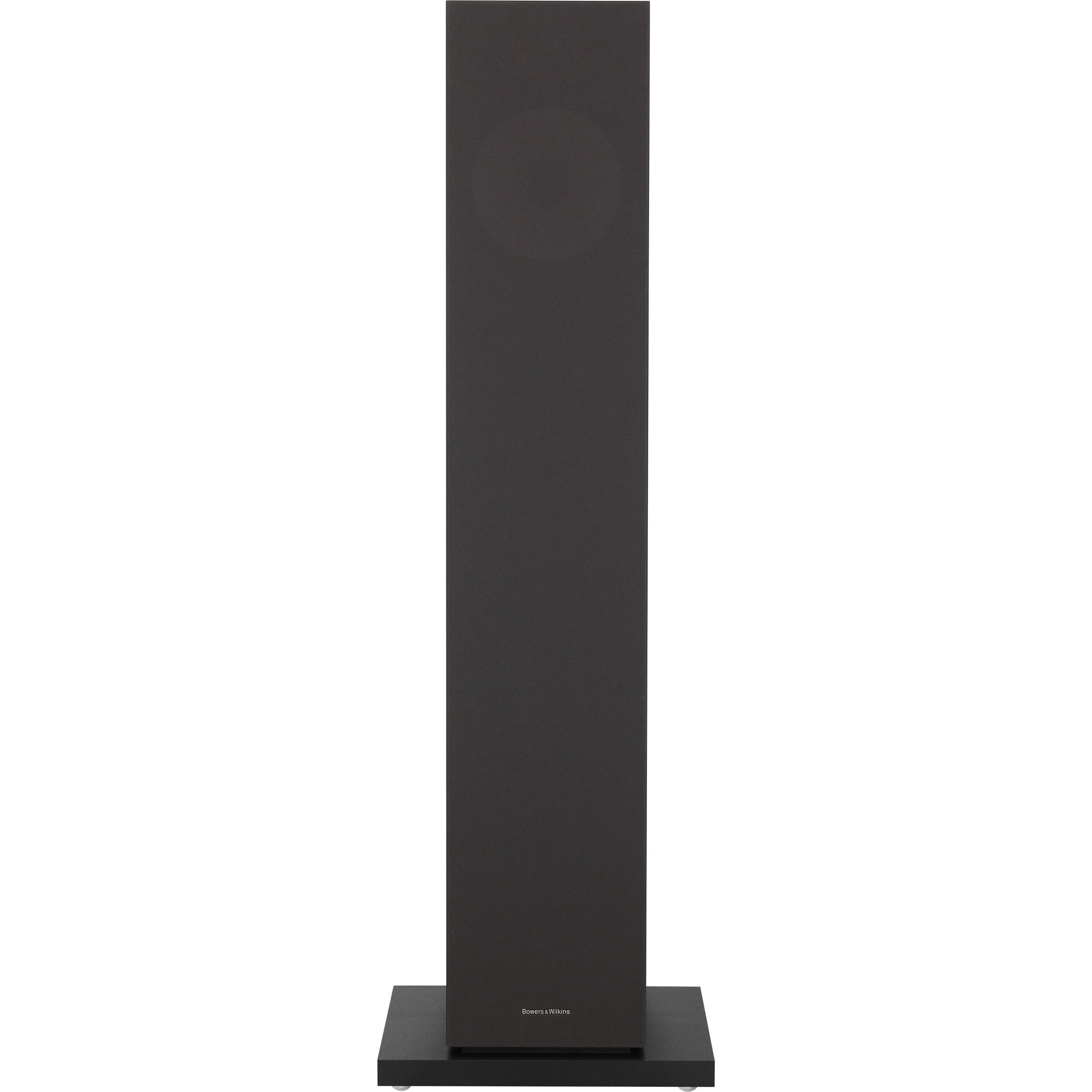 Bowers & Wilkins 603 S3 passive floorstanding speakers with sleek black cabinets and driver components visible.