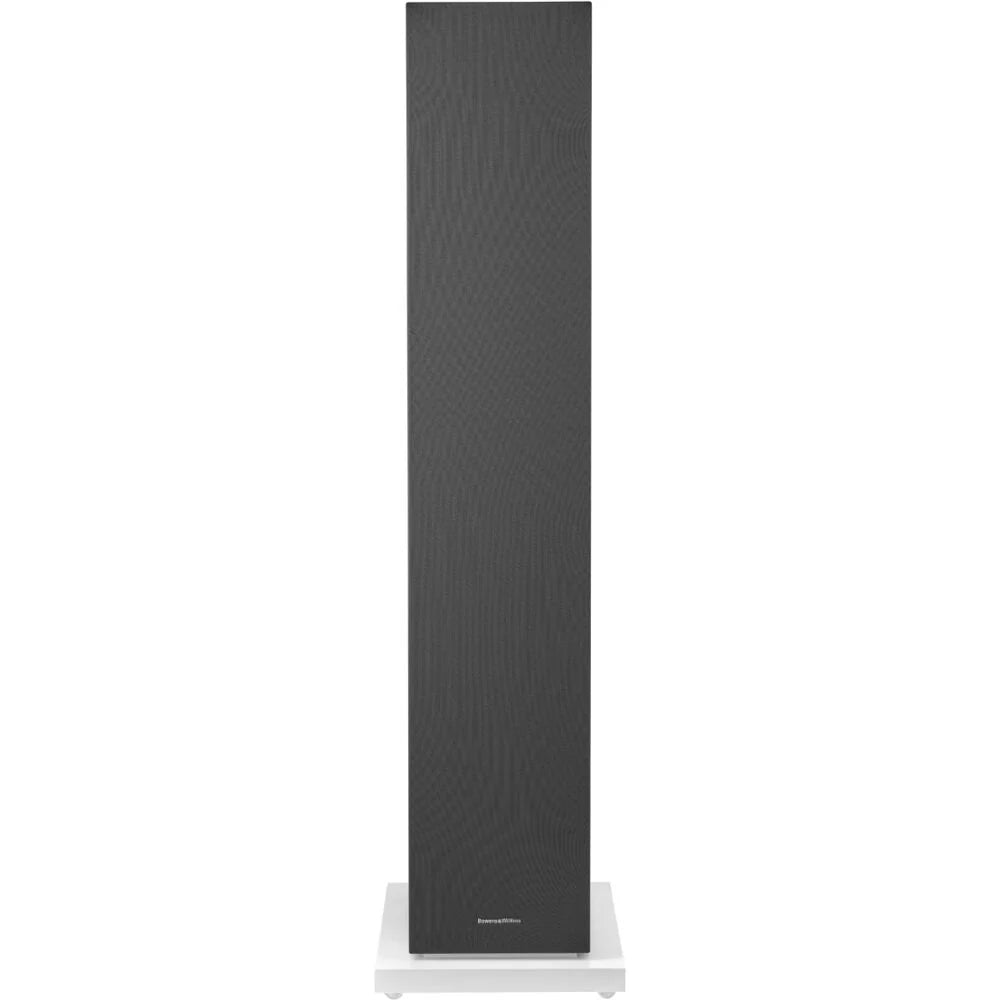 Bowers & Wilkins 603 S3 passive floorstanding speakers with sleek black cabinets and detailed speaker drivers.
