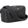 Think Tank PressPass video equipment bag with padded compartments and adjustable straps for professional gear transport.