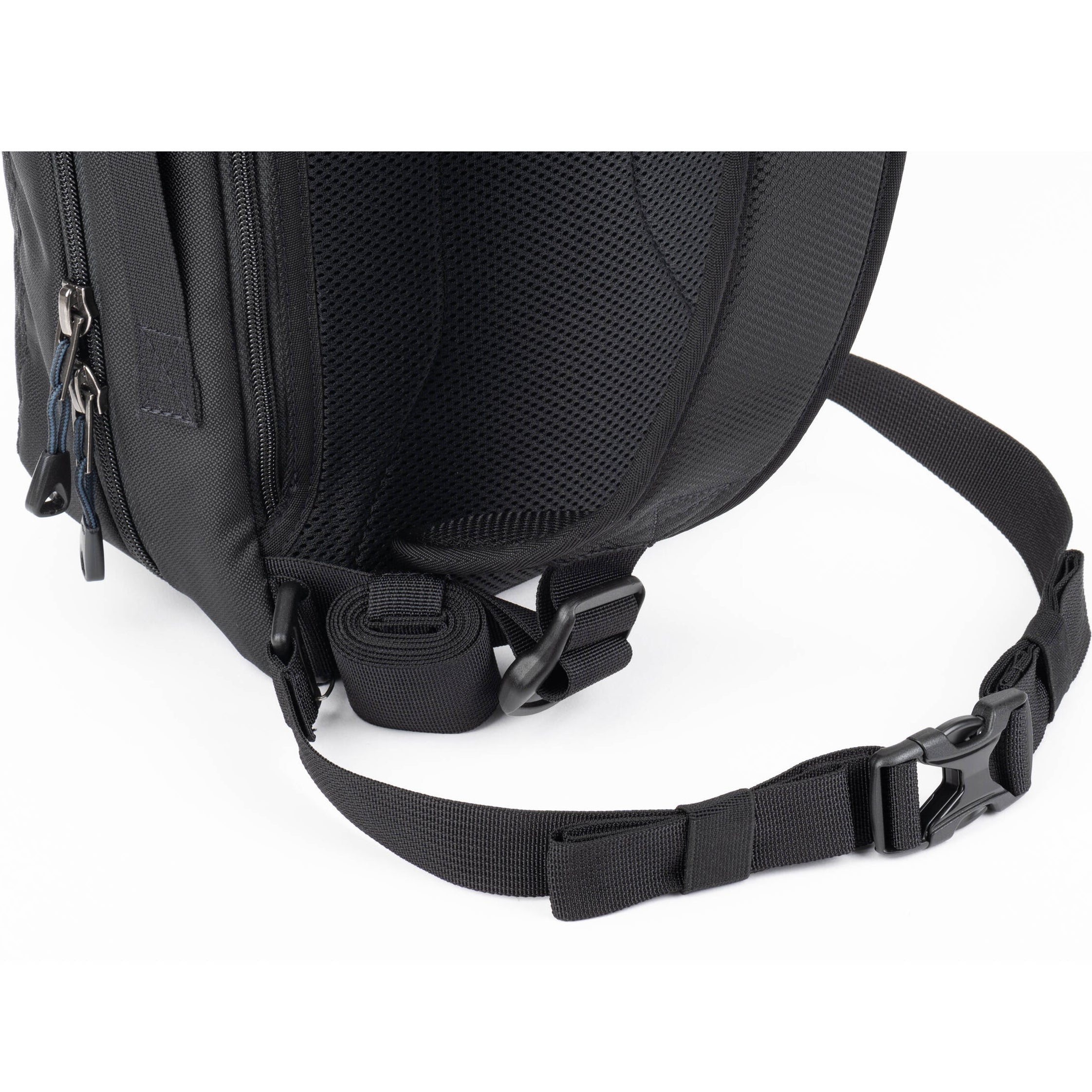 Think Tank PressPass Sling Bag for video equipment, black compact bag with adjustable strap and multiple compartments.