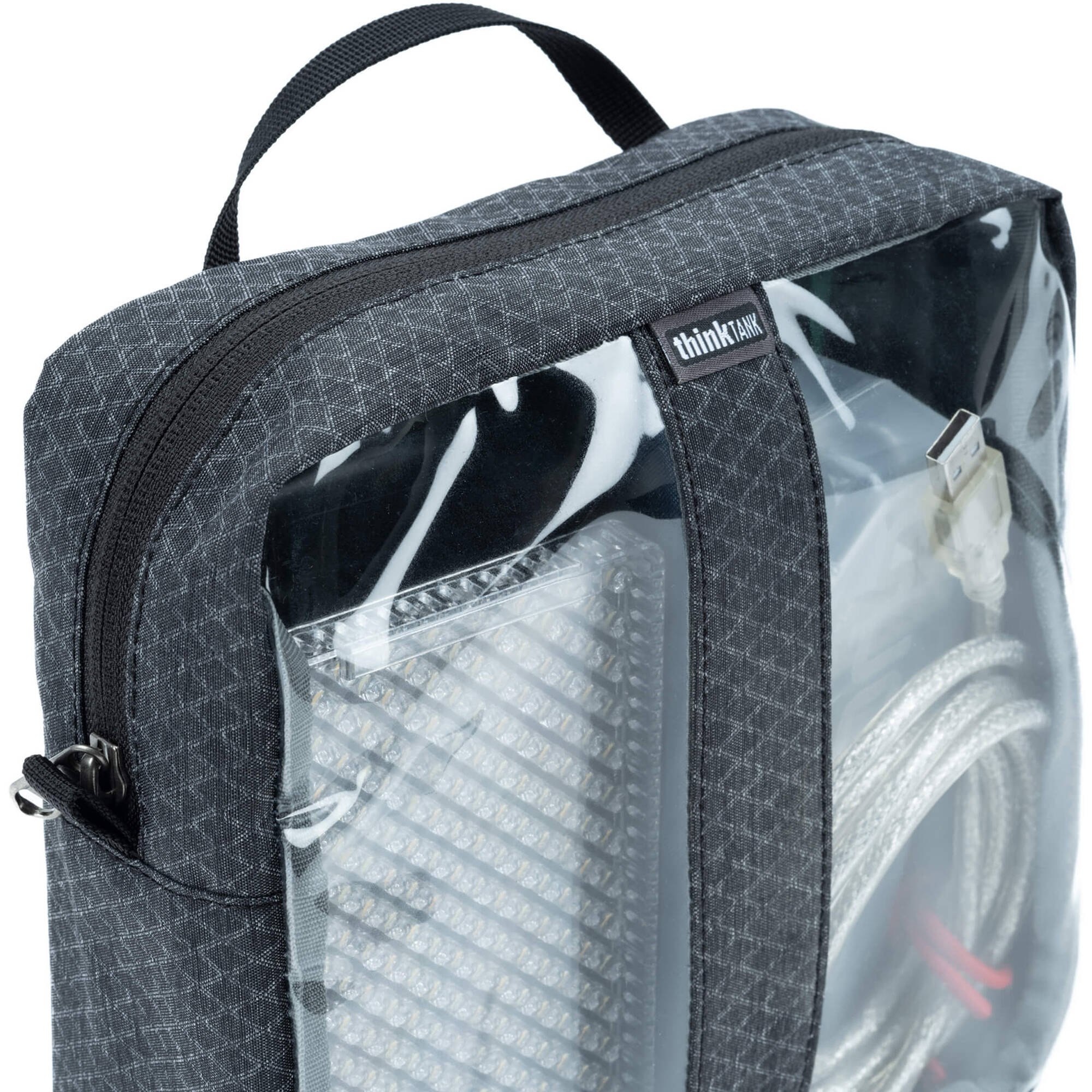 Think Tank Cable Management V3.0 case for video equipment, with organized compartments and durable design for professional gear storage.