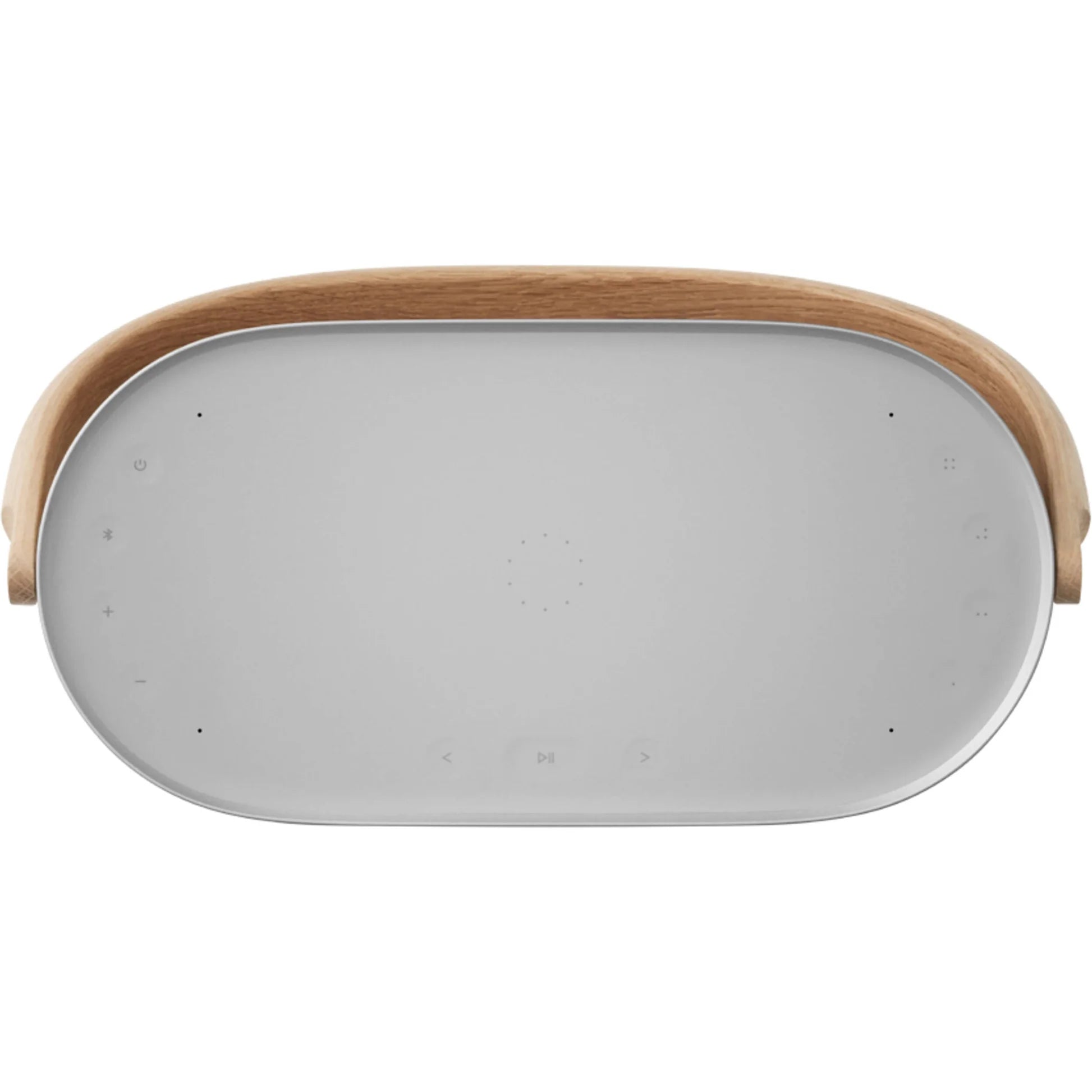 Bang & Olufsen Beosound A5 portable speaker with sleek design and fabric covering, ideal for high-quality wireless audio.