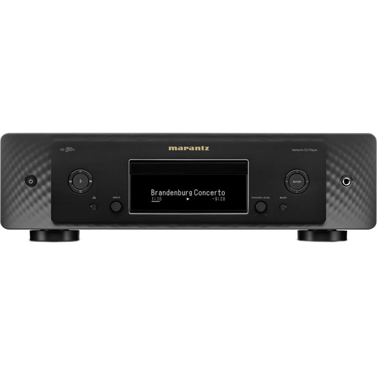 Marantz CD 50n portable music player with sleek design and digital display, ideal for high-quality music playback.