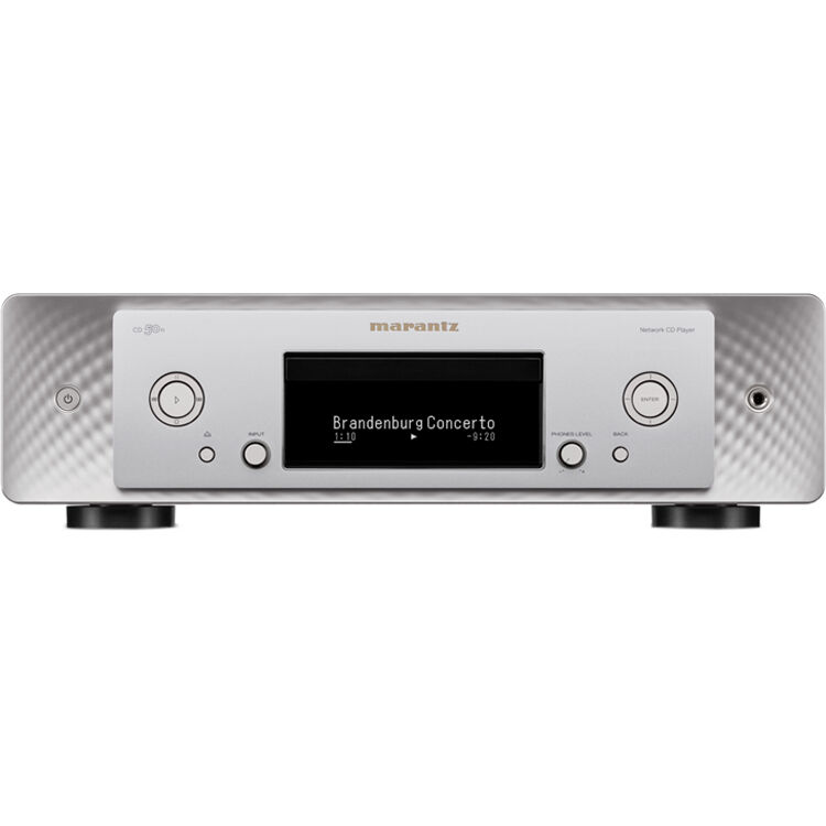 Marantz CD 50n portable music player with sleek design and digital display, ideal for high-quality music on the go.