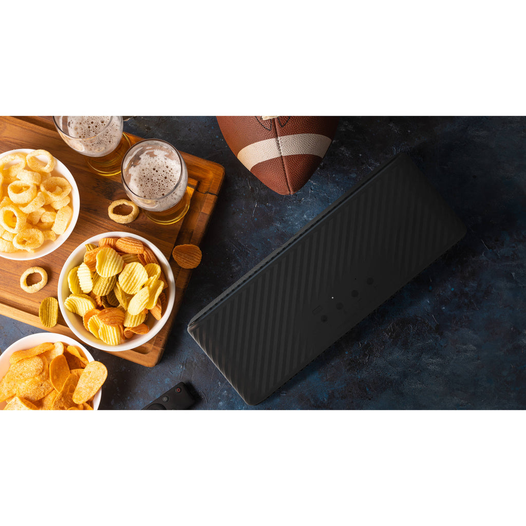 Klipsch Detroit portable speakers with sleek design and vibrant sound showcased against a neutral background.