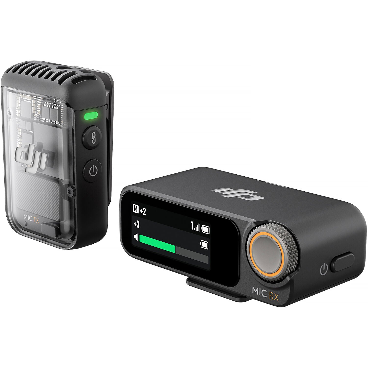 DJI Mic 2 (1 TX + 1 RX, Shadow Black) – Soundium