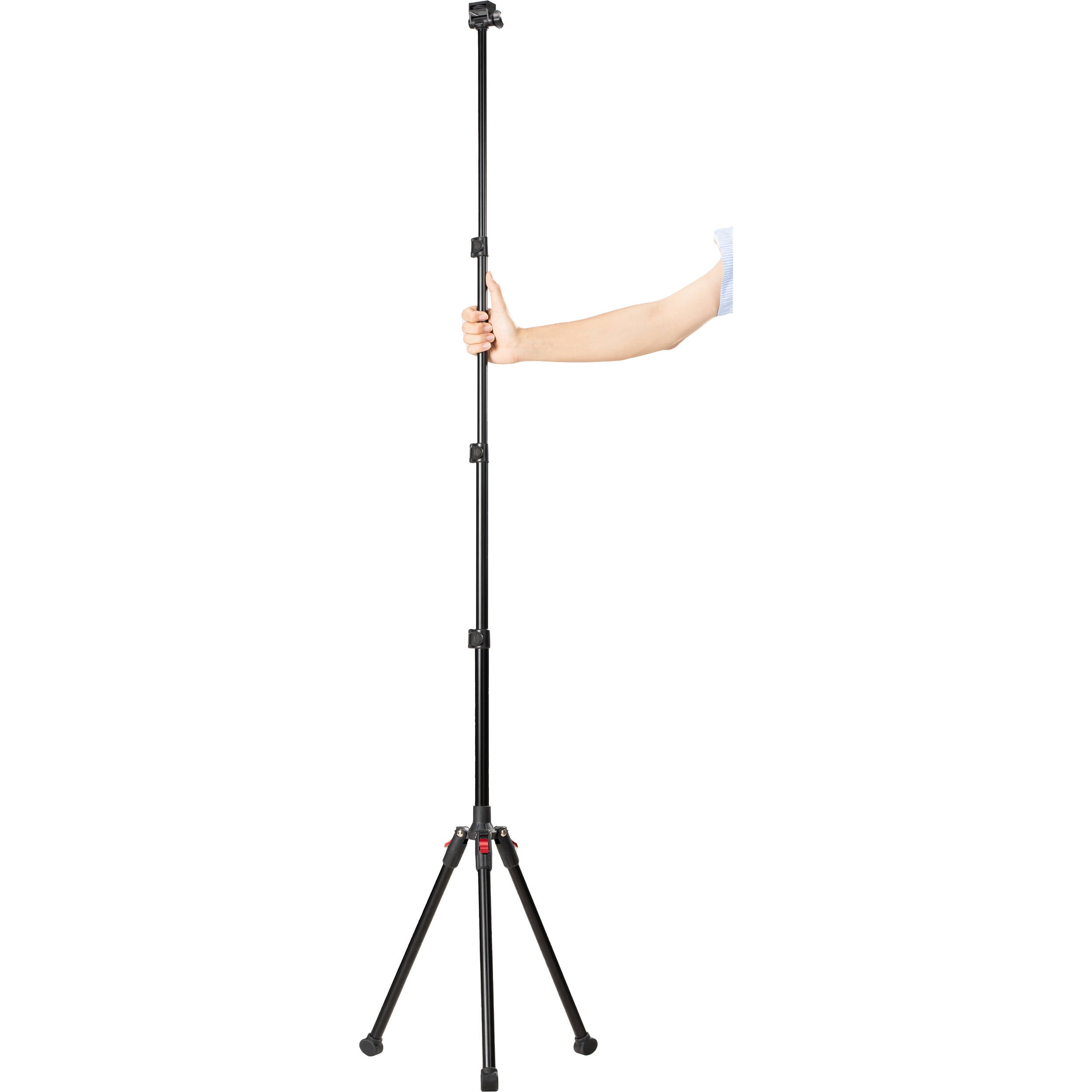 SmallRig PT-30 reverse-folding smartphone live streaming tripod stand with adjustable support and compact design for mobile video.