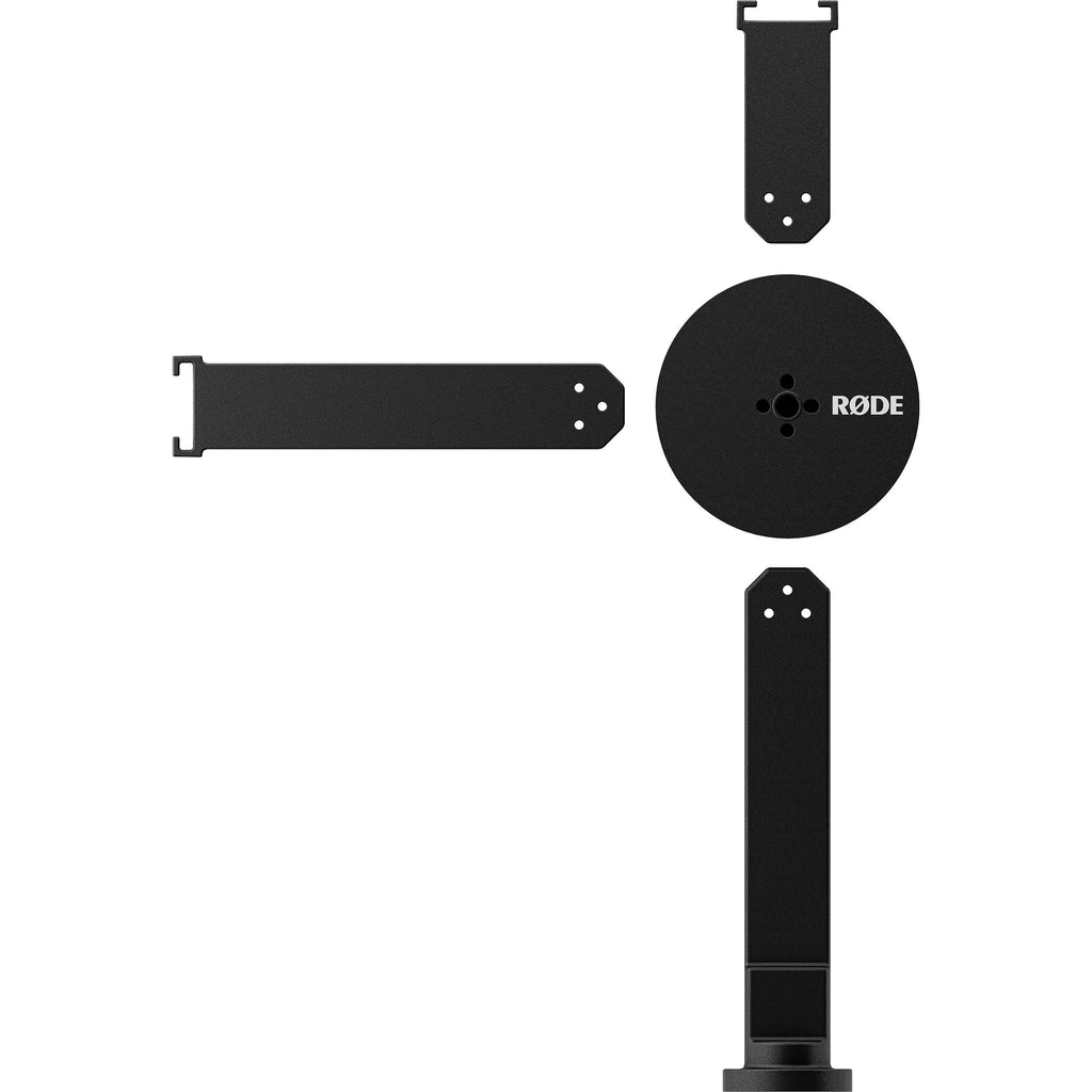 Rode magnetic mount attached to tripod support, designed for secure and versatile camera or microphone setup.