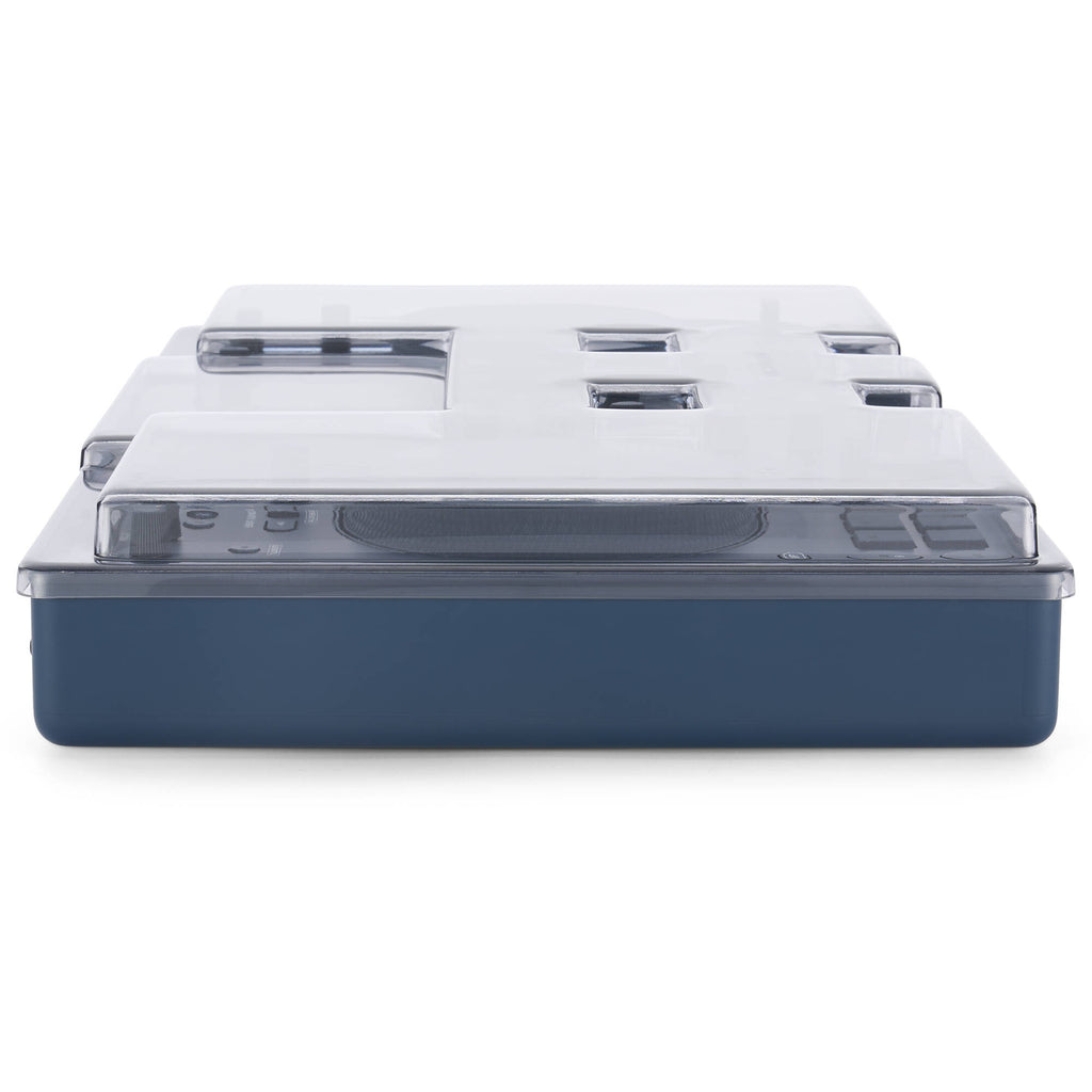 Decksaver Alpha-Theta Omnis-Duo DJ cover by Decksaver, showing a black protective cover for DJ equipment with clear labeling.