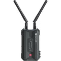 Hollyland Pyro H wireless video transmitter attached to camera, part of Hollyland wireless video system for professional filming.