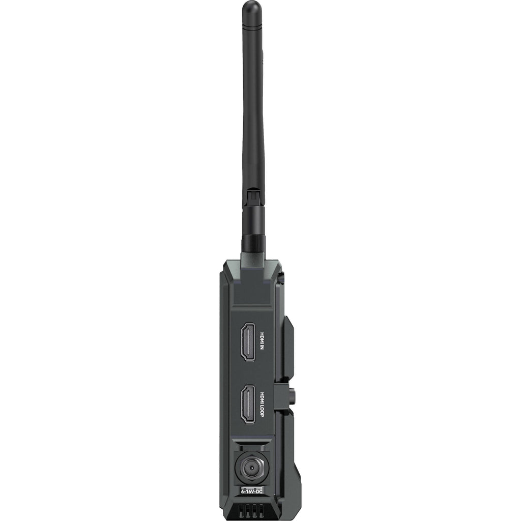 Hollyland Pyro H wireless video transmitter connected to professional camera, part of Hollyland wireless video system for seamless streaming.