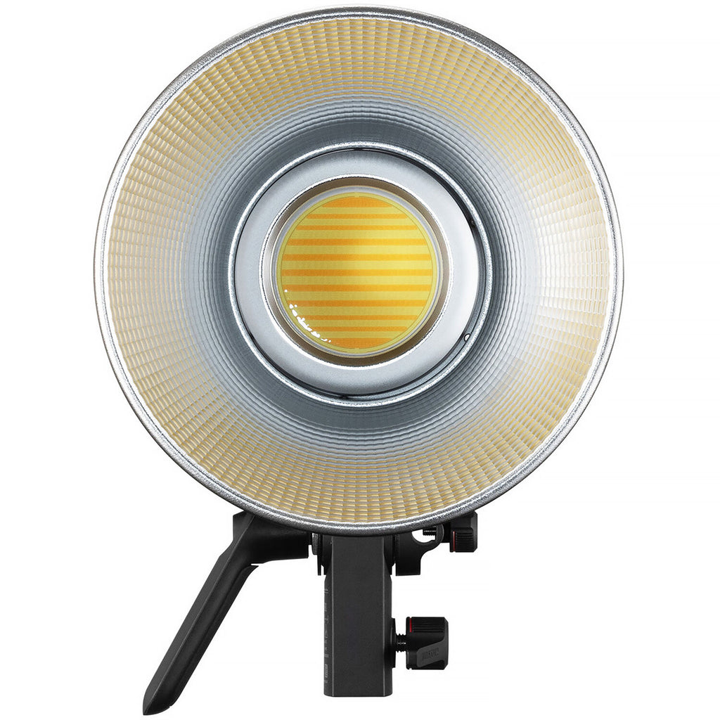 Zhiyun Molus B500 bi-color LED light showing adjustable color temperature and brightness controls.