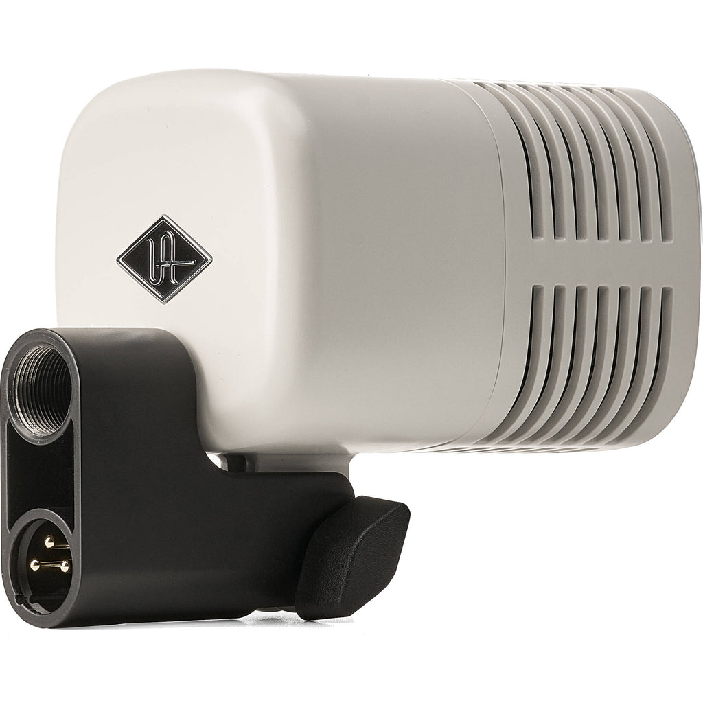 Universal Audio SD-5 dynamic microphone shown with a sleek black design and sturdy build for professional audio recording.