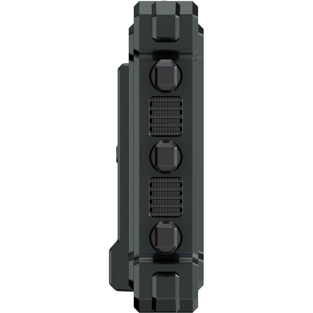 Hollyland Pyro S wireless video receiver connected to a camera, showcasing compact design and display screen for professional video transmission.