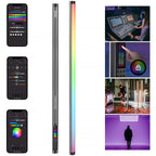 NEEWER TL120C light stick with adjustable brightness and color temperature, ideal for photography and videography lighting.