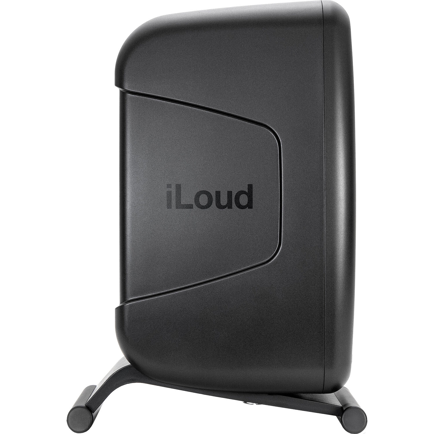 IK Multimedia iLoud MTM MK2 active nearfield monitors, compact studio speakers with sleek black finish and detailed speaker drivers.