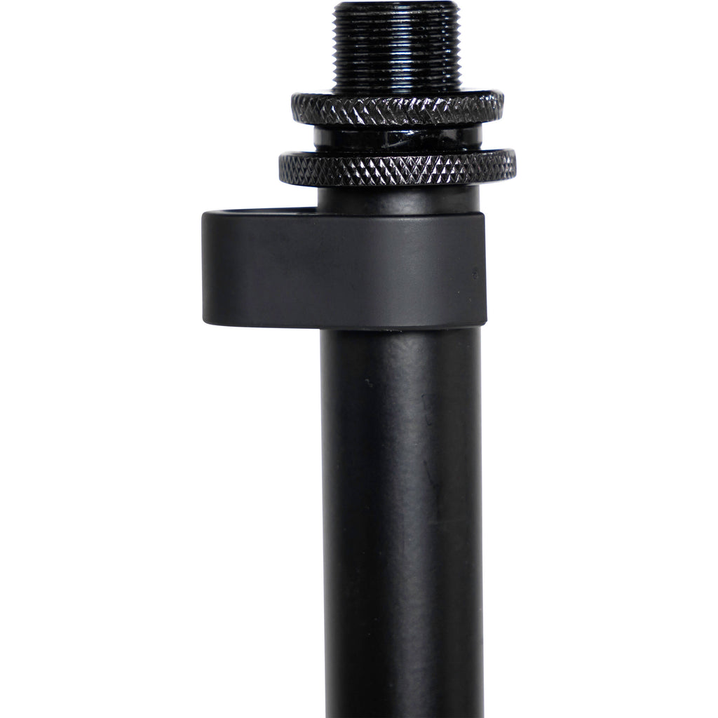 Shure SH-RBMICSTAND12 floor microphone stand with adjustable height and sturdy base, designed for professional audio setups.