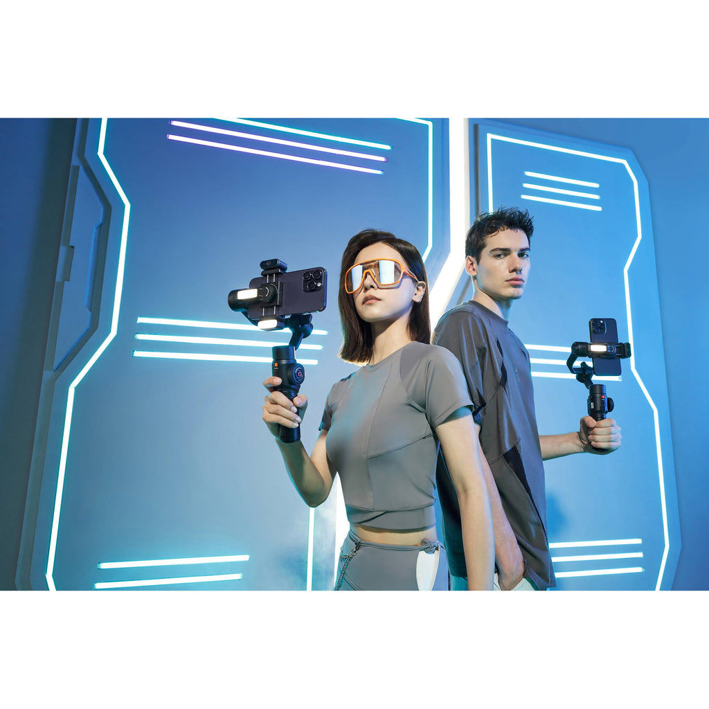 Zhiyun Smooth 5S AI stabilizer and gimbal for smartphones, featuring professional stabilization and sleek design.