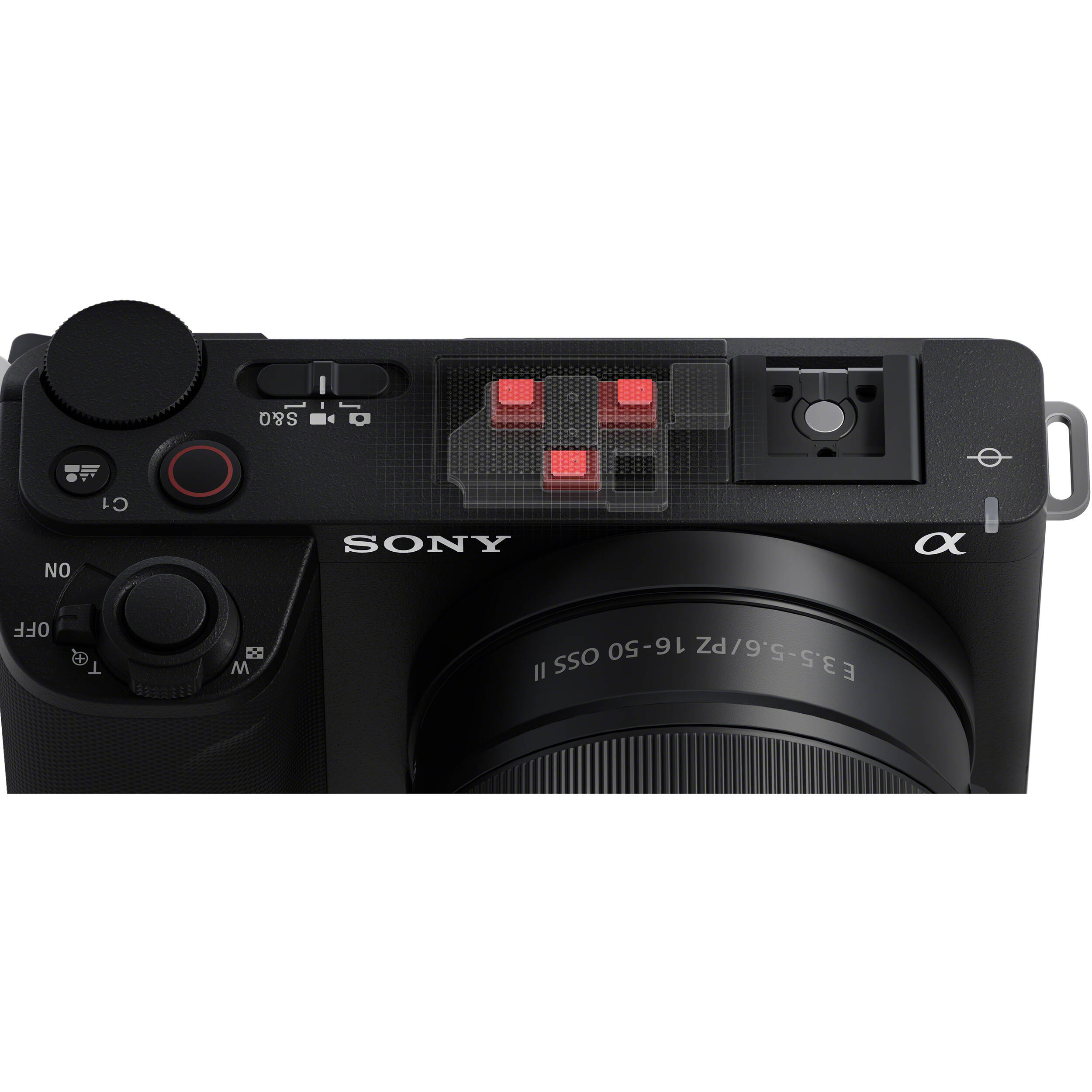 Sony ZV-E10 II video camera with 16-50mm zoom lens, compact digital camera for vlogging and video recording.