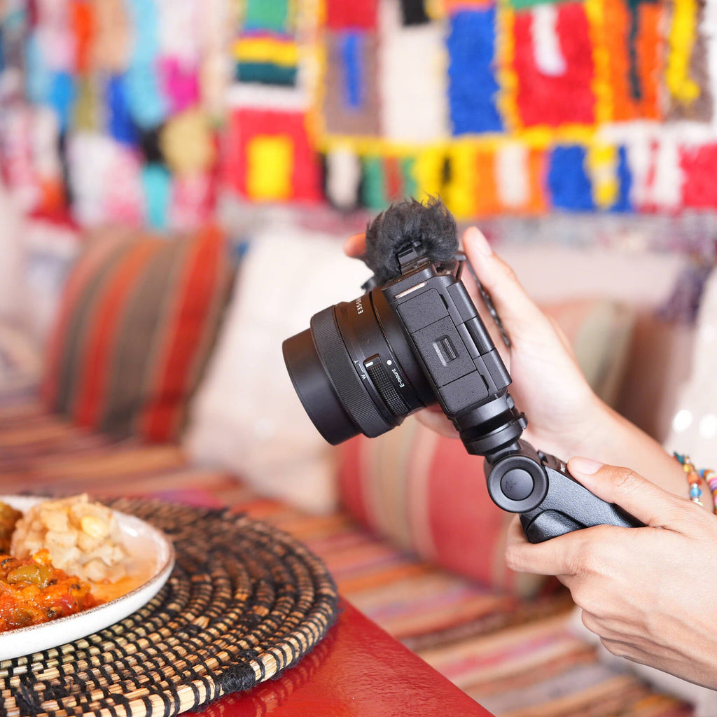 Sony ZV-E10 II mirrorless camera with 16-50mm zoom lens, perfect for high-quality video recording and content creation.