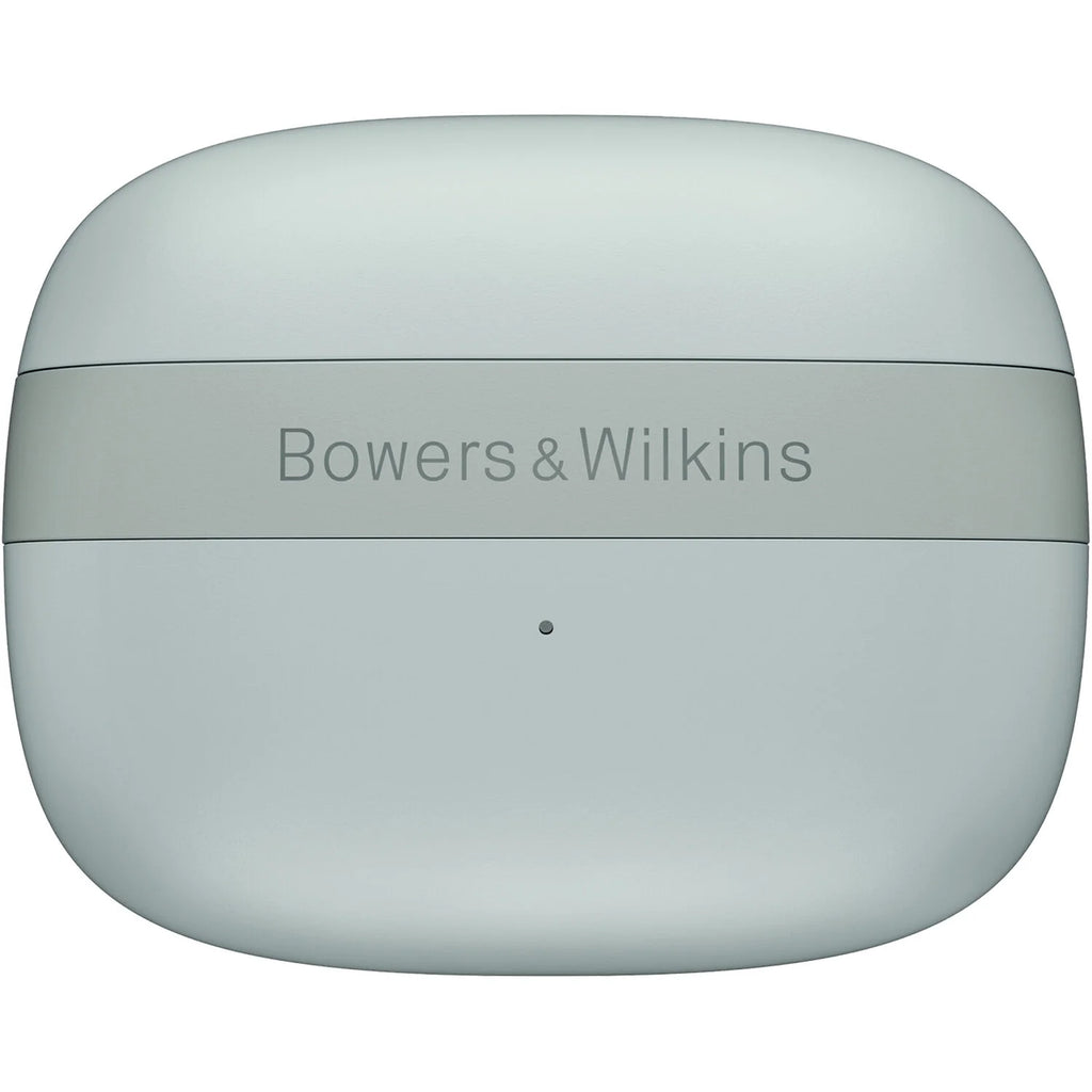Wireless Bowers & Wilkins Pi6 in-ear headphones with sleek design and compact charging case, showcasing premium audio quality.