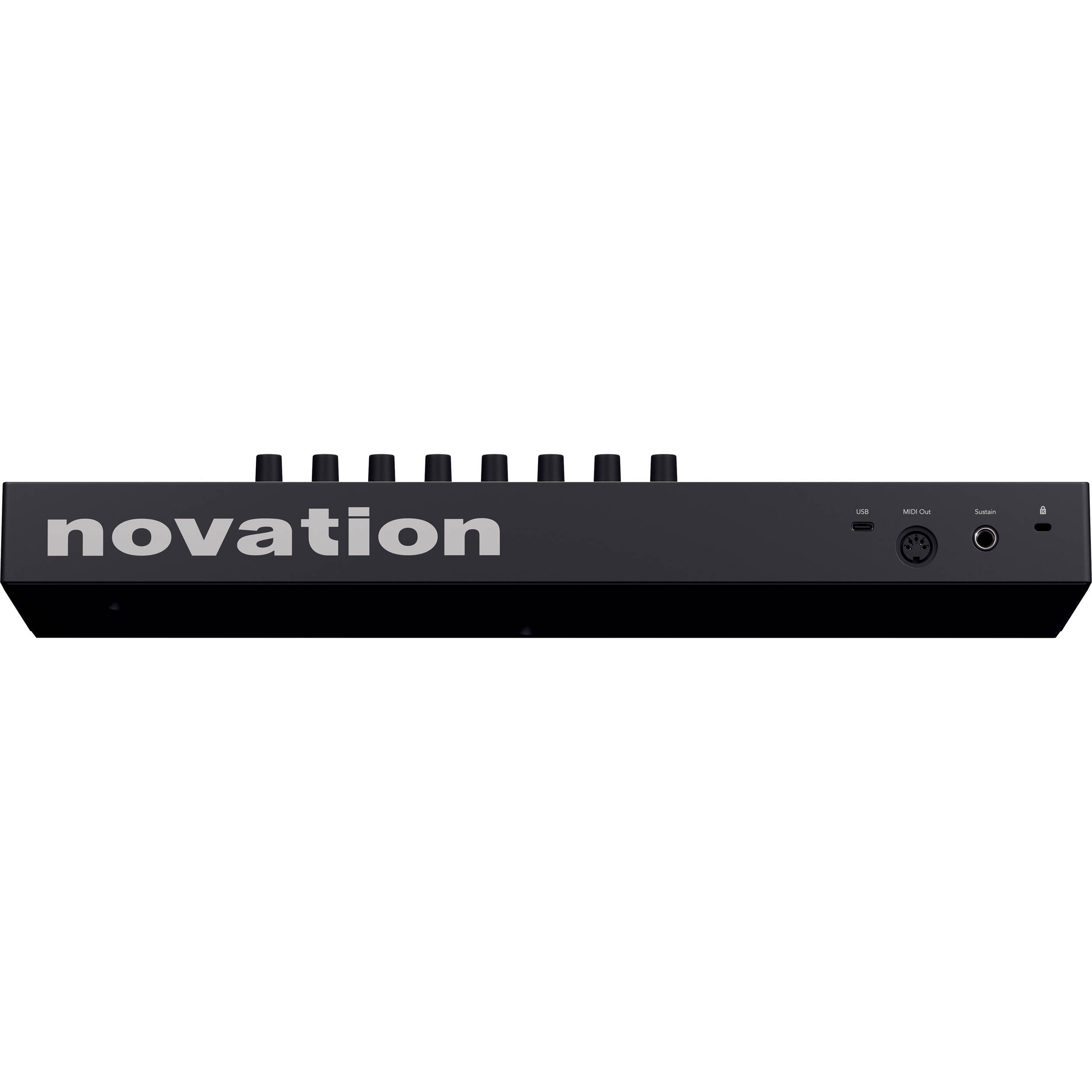 Novation Launchkey 25 MK4 MIDI keyboard with 25 keys, control knobs, and pads for music production and live performance.