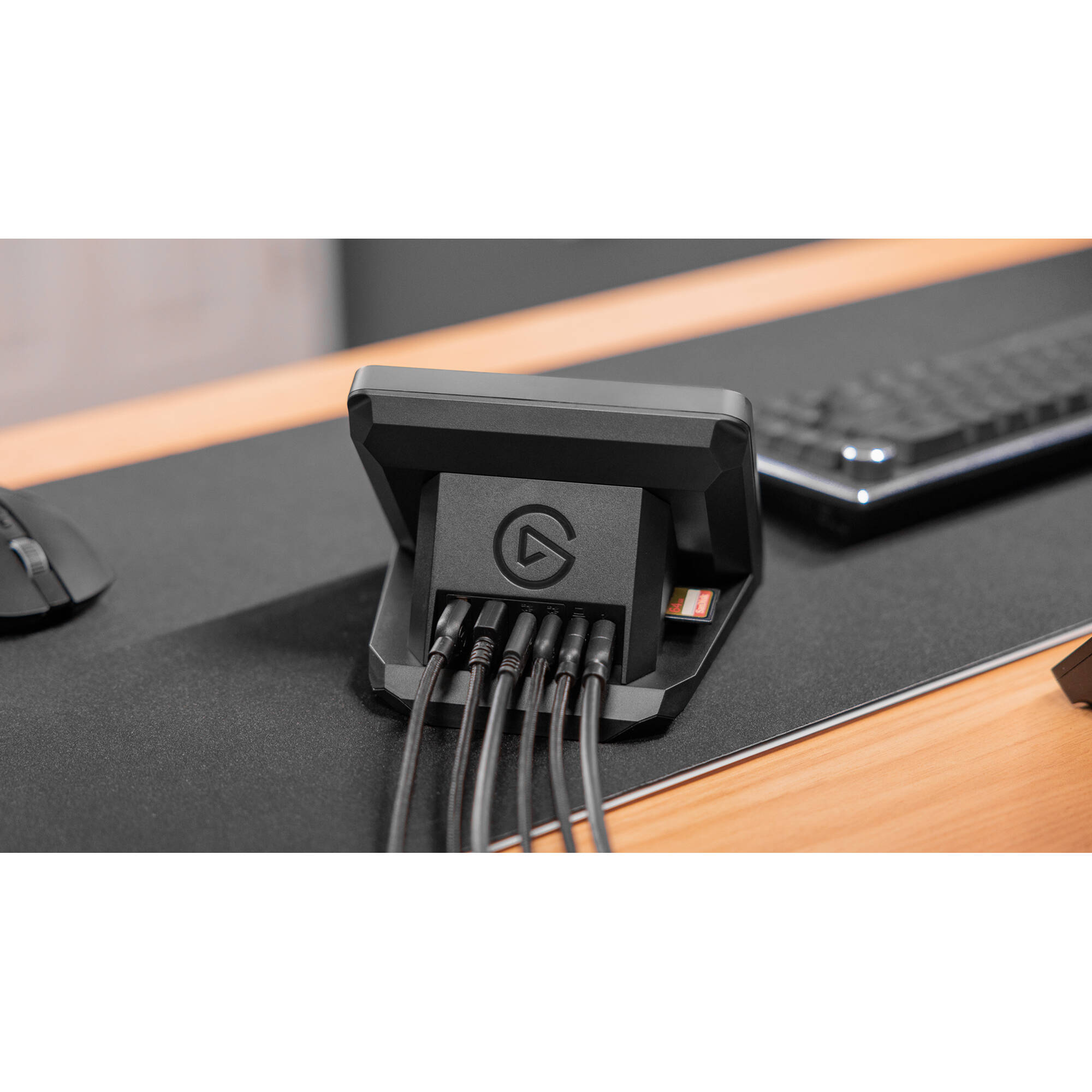Elgato USB Hub for Stream Deck+ showing multiple USB ports and sleek design for video equipment connectivity.
