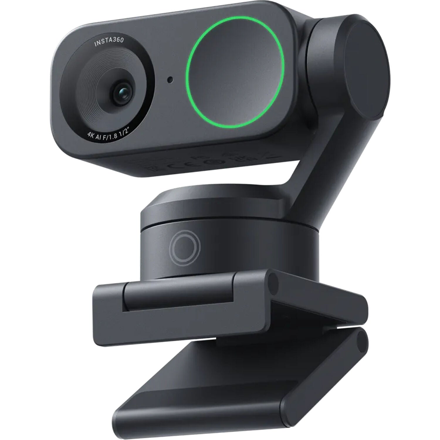 Insta360 Link 2 Standard video conferencing camera with adjustable lens and built-in microphone for online meetings.