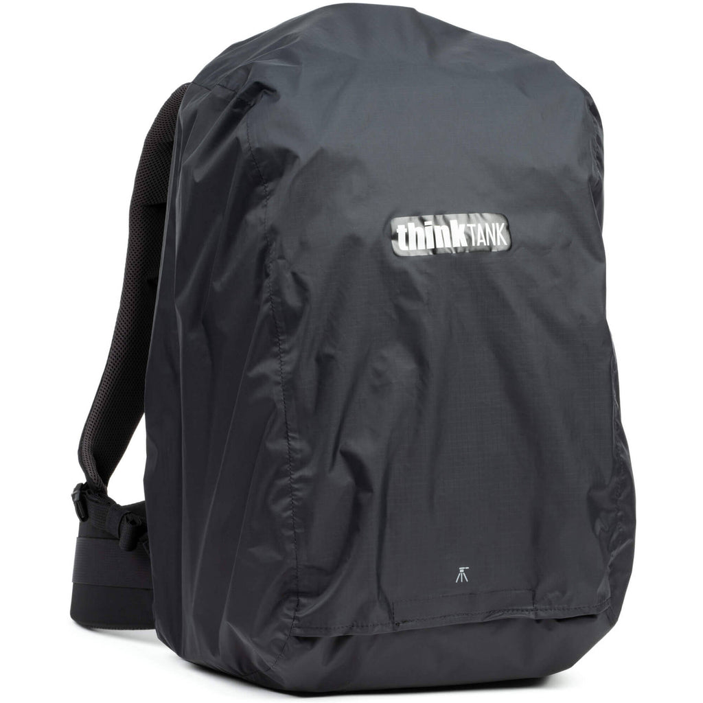 Think Tank Mindshift BackLight video equipment bag with padded interior and adjustable straps for professional gear storage.