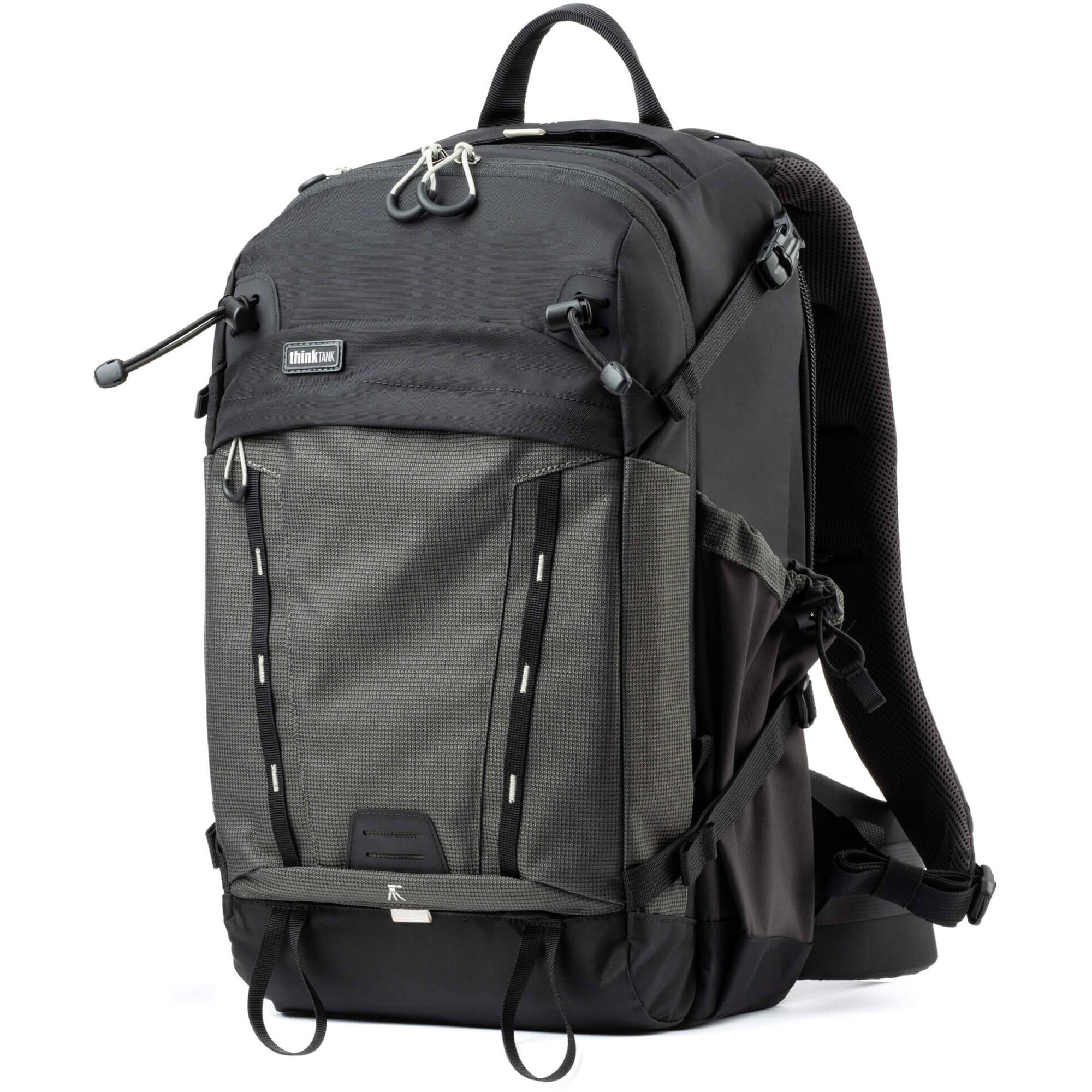 Think Tank Mindshift BackLight video equipment bag with padded compartments and adjustable straps for professional gear storage